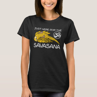 T-shirt Yoga Savasana Parrot Yellow Lutino Budgie Budgerig