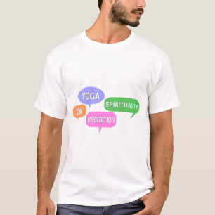 T-shirt Yoga Spiritualité Zen Méditation Discours Bulles