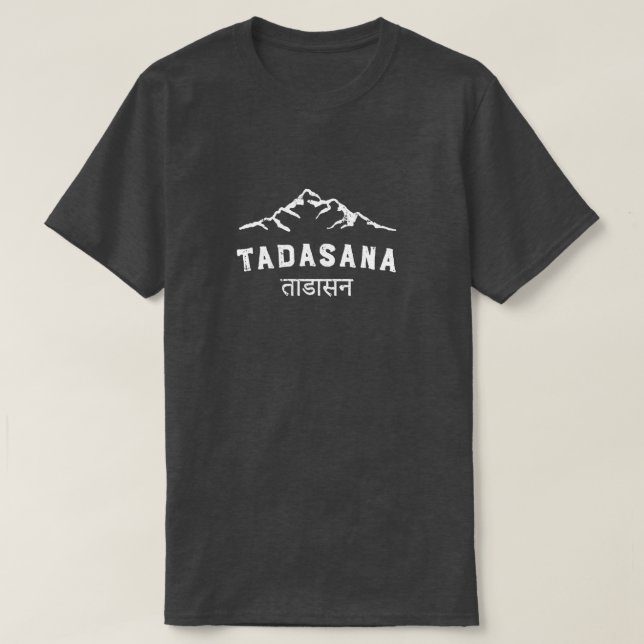 T-shirt Yoga Tadasana Graphic masculin (Design devant)