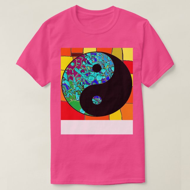 T-shirt yoga yin yang mandala (Design devant)