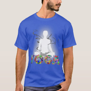 T-shirt Yoga Yogi Yogini Bouddhisme Médaille Bouddha 9