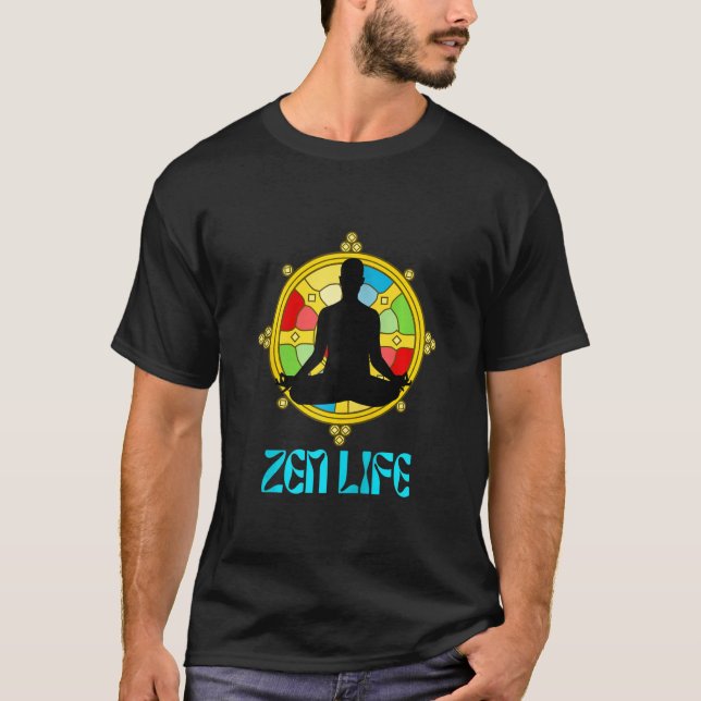 T-shirt Yoga Zen Life Yoga Idées Namaste (Devant)