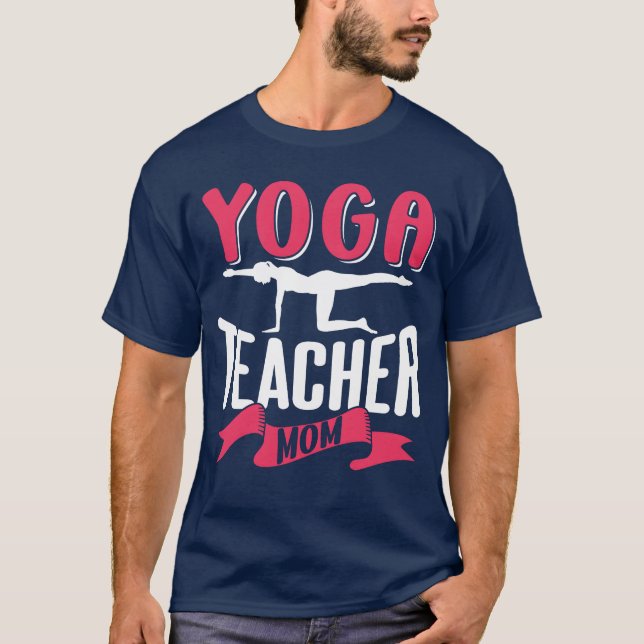 T-shirt Yogaeacher Maman Maman Hobby Hobby Cadeau maman (Devant)