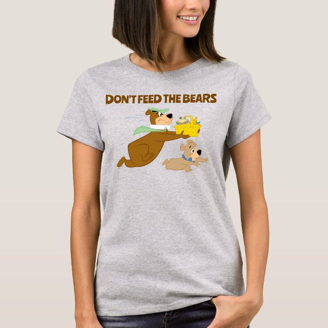 T-shirt Yogi Bear et Boo-Boo Pique-nique Panique (Devant)