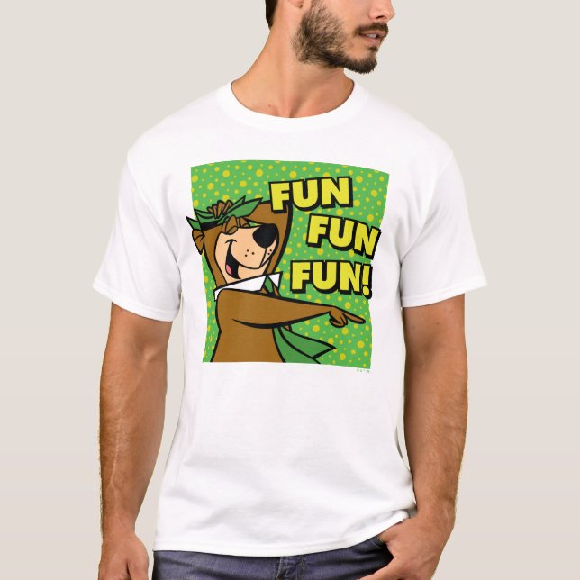 T-shirt Yogi Bear Fun Amusant (Devant)