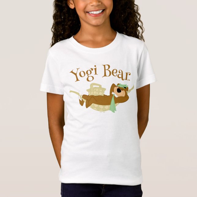 T-Shirt Yogi Bear Pique-nique Hammock Nap Time (Devant)