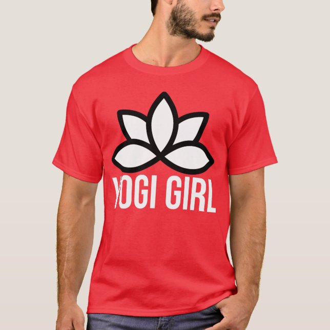 T-shirt Yogi Girl music retro (Devant)
