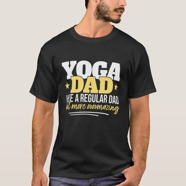 T-shirt Yogi Père Yoga Papa Yoga (Devant)