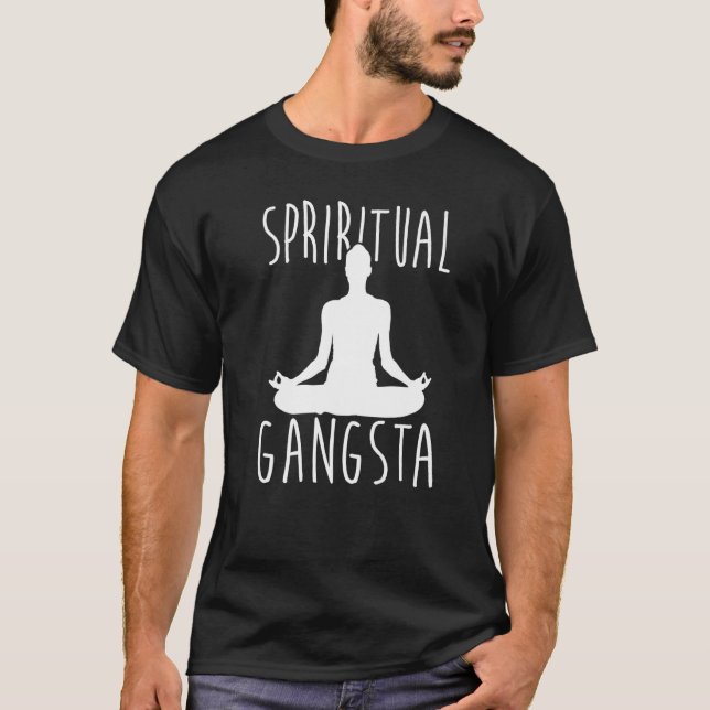 T-shirt Yogi  Spiritual Gangsta  Yoga (Devant)