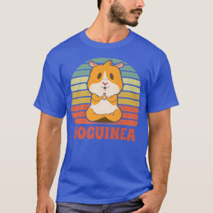 T-shirt Yoguinea Cute Guinée Pig Rodent Pet Yoga Méditerra