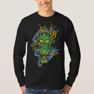T-shirt Yokai puissant esprit de dragon vert