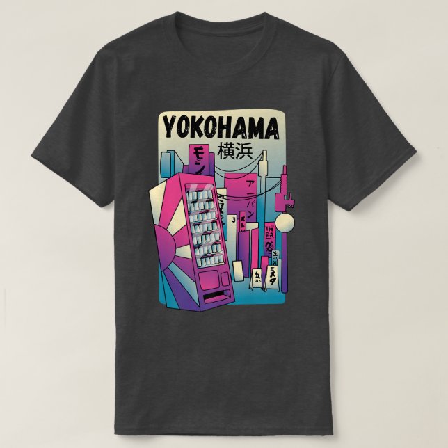 T-shirt Yokohama Japon, Urbain japonais Yokohama ville (Design devant)