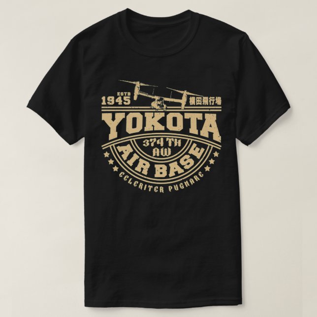 T-shirt Yokota Air Base Fussa Tokyo Japan Premium (Design devant)