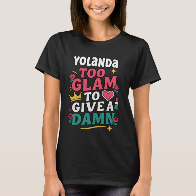 T-shirt YOLANDA Personalized Women's Gift Custom YOLANDA (Devant)