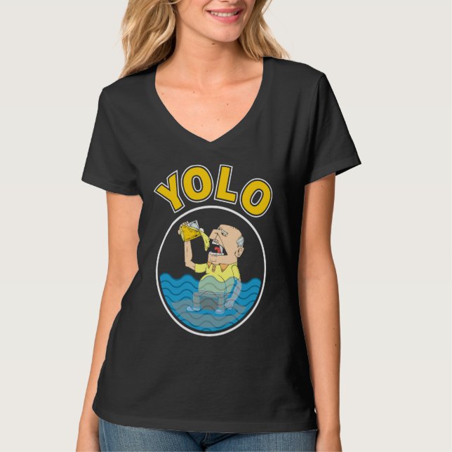 T-shirt YOLO Drinking (Devant)