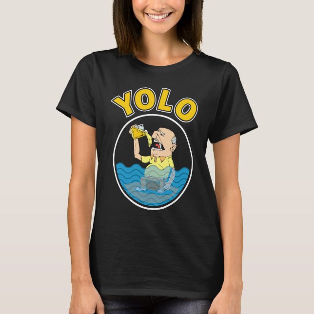 T-shirt YOLO Drinking (Devant)
