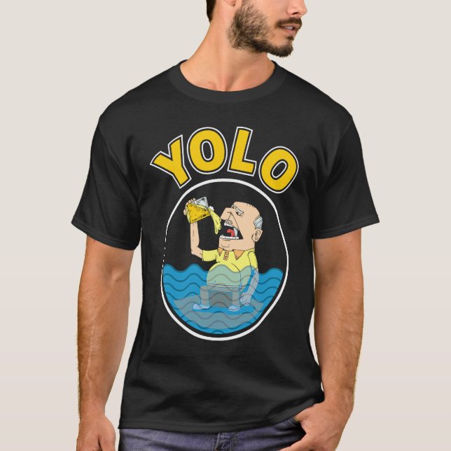 T-shirt YOLO Drinking (Devant)