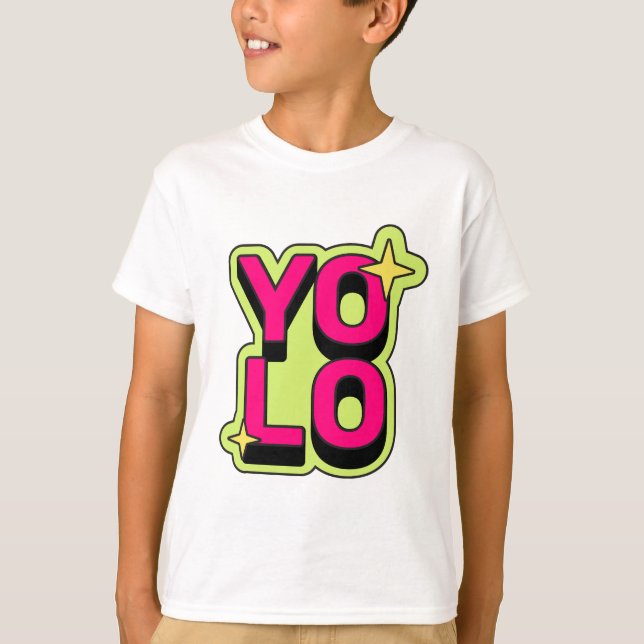 T-shirt YOLO Funky Print (Devant)