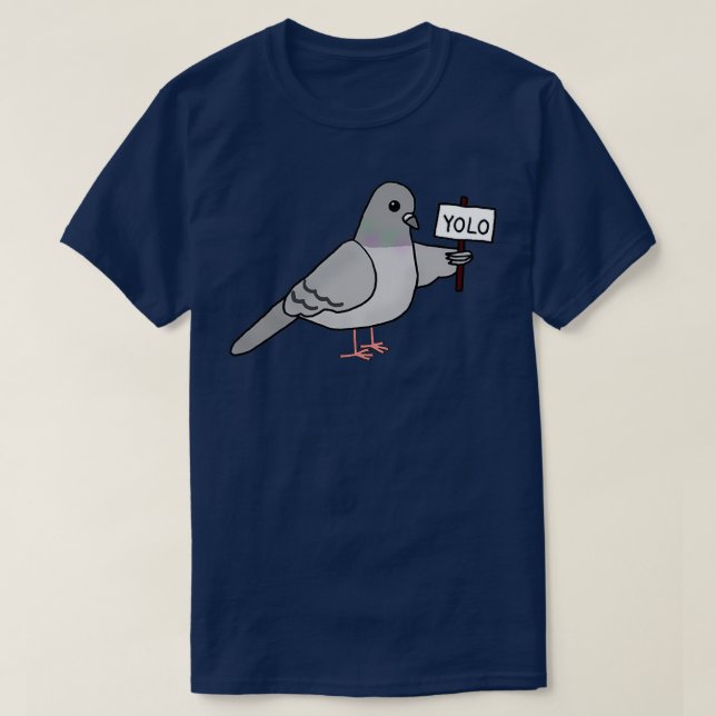 T-shirt YOLO Pigeon 1 (Design devant)