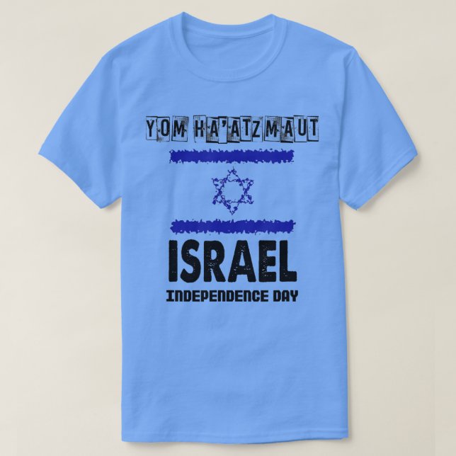 T-shirt Yom Ha'atzmaut Jour de la Victoire de l'Indépendan (Design devant)