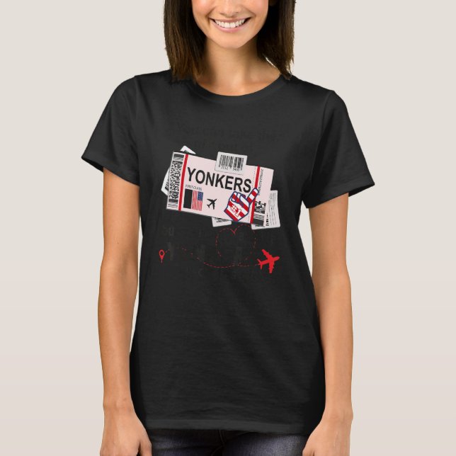 T-shirt Yonkers Girl Yonkers Passe d'embarquement (Devant)