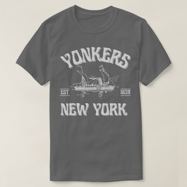 T-shirt Yonkers New York Design Vintage (Design devant)