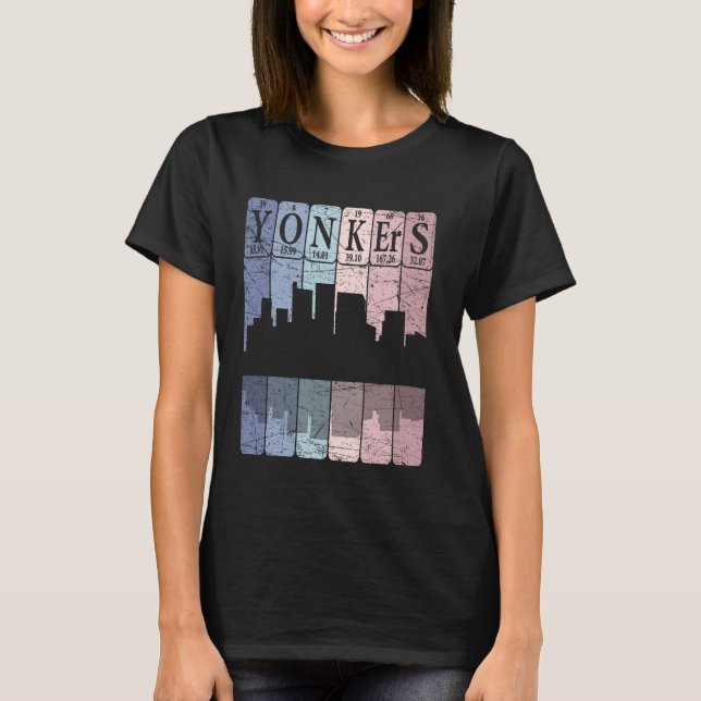 T-shirt Yonkers Periodic Table Elements Yonkers New York R (Devant)