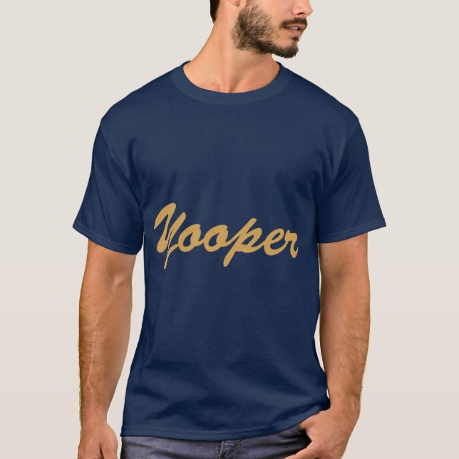 T-shirt Yooper Michigan Natif Surdimensionné (Devant)