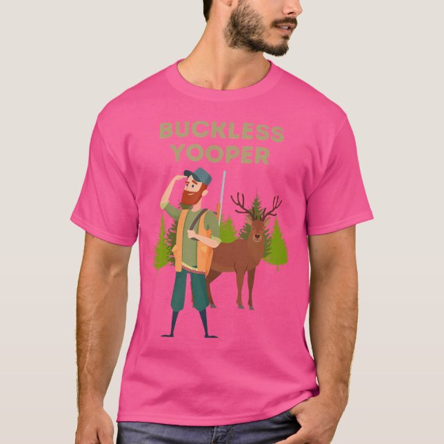 T-shirt Yooper Michigan sans boucles Chasse (Devant)