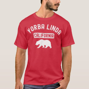T-shirt Yorba Linda Californie USA Drapeau Vintage Ours Or