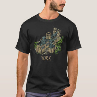 T-shirt York City Angleterre Royaume-Uni souvenir pour hom