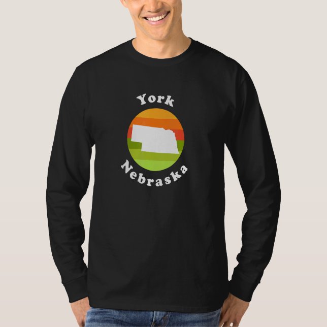 T-shirt York Nebraska Outdoors Sunrise NE Souvenir (Devant)