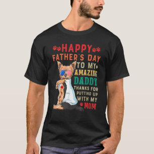 T-shirt Yorkie À Mon Extraordinaire Papa Merci D'Avoir Mon