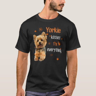 T-shirt Yorkie baisers réparer tout