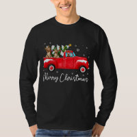 Yorkie Camion Rouge Chemise de Noël Santa Hat Chie