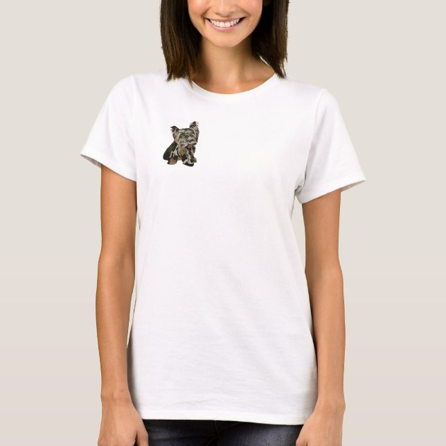 T-shirt Yorkie Camo (Devant)