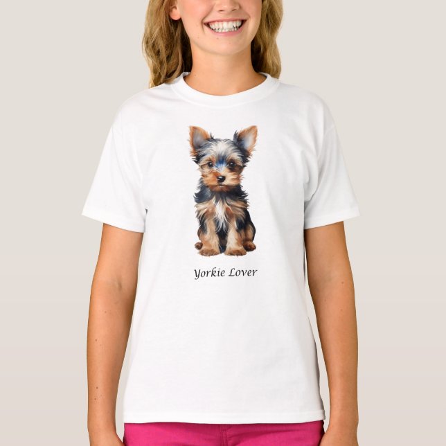 T-shirt Yorkie Chemise Lover - Jolie Chemise Yorkie (Devant)