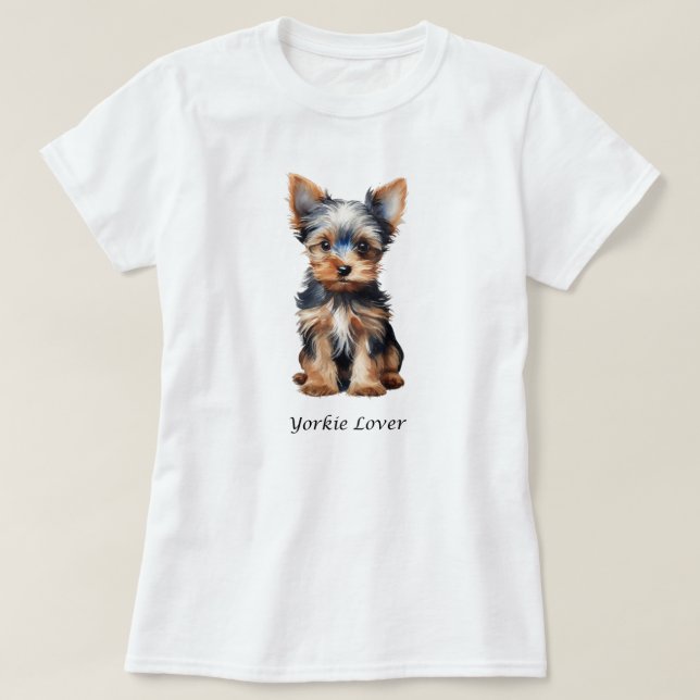 T-shirt Yorkie Chemise Lover - Jolie Chemise Yorkie (Design devant)