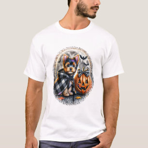 T-shirt Yorkie Chien Halloween