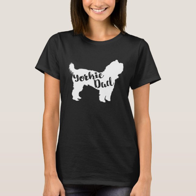 T-shirt Yorkie Dad  for men   Yorkshire Terrier dog (Devant)