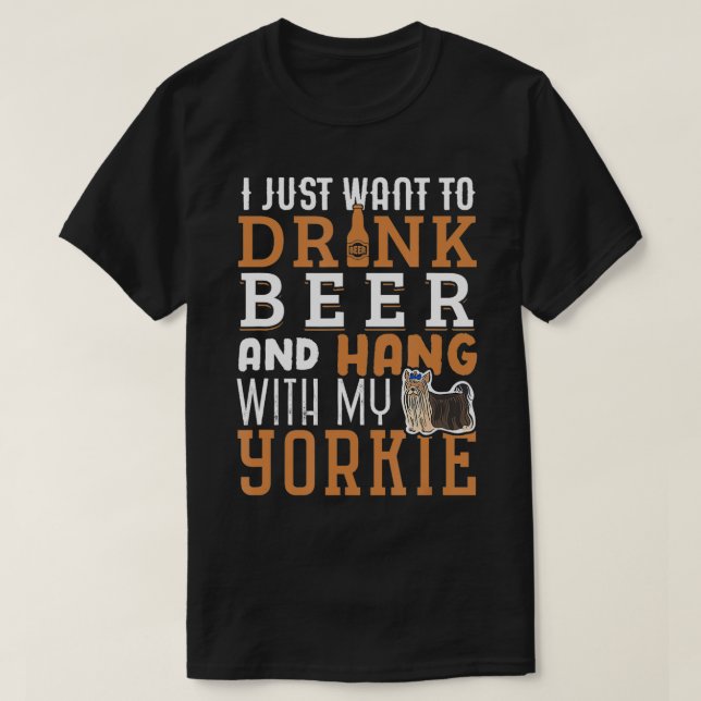 T-shirt Yorkie Dad Funny Yorkshire Terrier Amoureux des ch (Design devant)