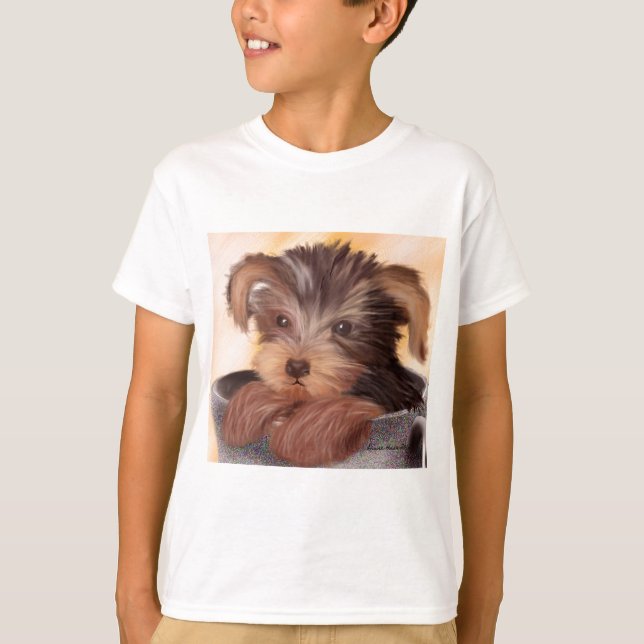 T-shirt Yorkie dans votre tasse (Devant)