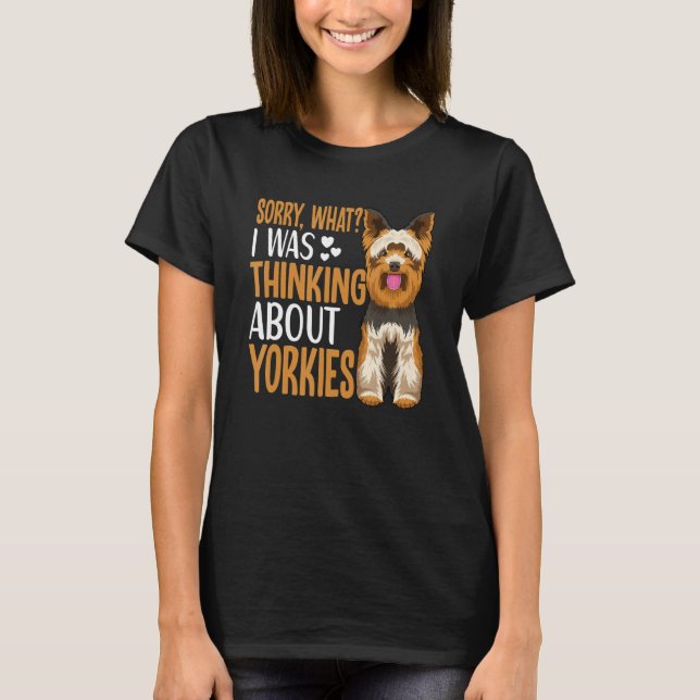 T-shirt Yorkie Dog Apparel For Yorkshire Terrier Owner (Devant)