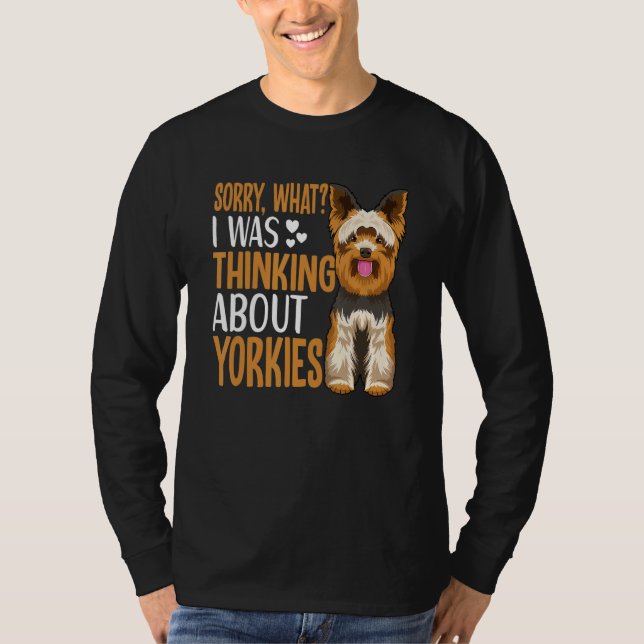 T-shirt Yorkie Dog Apparel For Yorkshire Terrier Owner (Devant)
