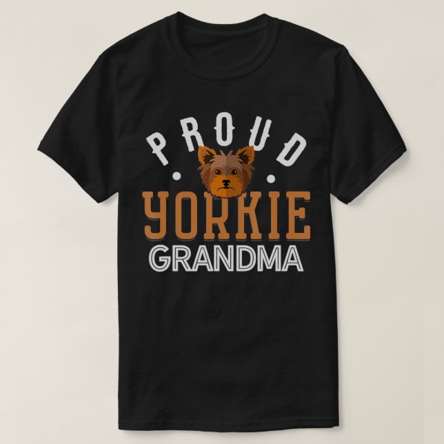 T-shirt Yorkie Grandma Funny Yorkshire Terrier Amoureux de (Design devant)
