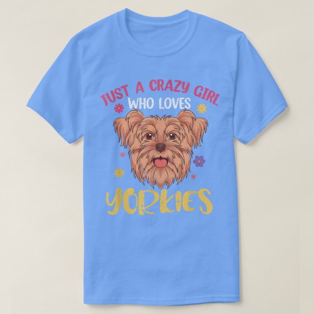 T-shirt Yorkie Lover Girls femmes propriétaire de chien an (Design devant)