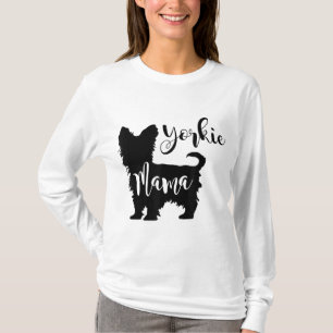 T-shirt Yorkie Mama Profile Yorkshire Terrier Fun Dog