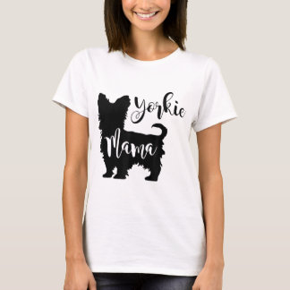 T-shirt Yorkie Mama Profile Yorkshire Terrier Fun Dog