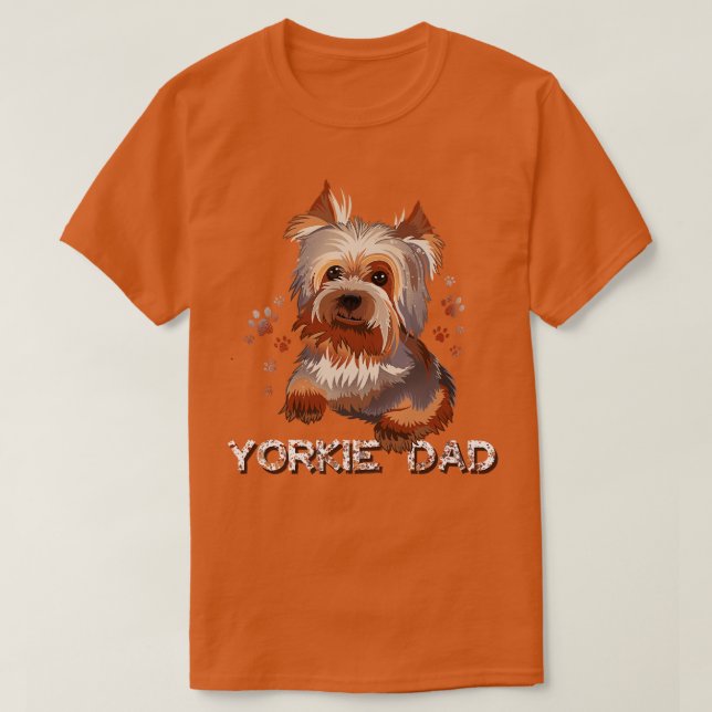 T-shirt Yorkie Papa (Design devant)