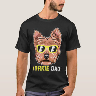 T-shirt Yorkie Papa Pour Yorkshire Terrier Propriétaires P